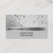 Silver Bubbles Professional Cleaning Services Visitekaartje (Voorkant)