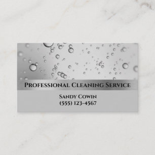 Silver Bubbles Professional Cleaning Services Visitekaartje