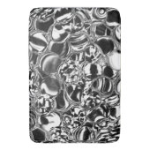 Silver bubbles with glass or metal tone badmat (Voorkant Verticaal)