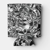 Silver bubbles with glass or metal tone blikjeskoeler (Voorkant)