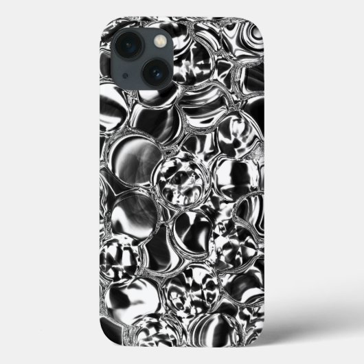 Silver bubbles with glass or metal tone Case-Mate iPhone case (Achterkant)