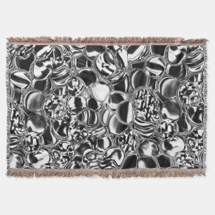 Silver bubbles with glass or metal tone deken