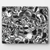 Silver bubbles with glass or metal tone fotoplaat (Voorkant)