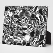 Silver bubbles with glass or metal tone fotoplaat (Zijkant)