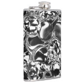 Silver bubbles with glass or metal tone heupfles (Rechts)