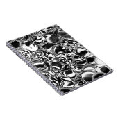 Silver bubbles with glass or metal tone notitieboek (Rechterzijde)