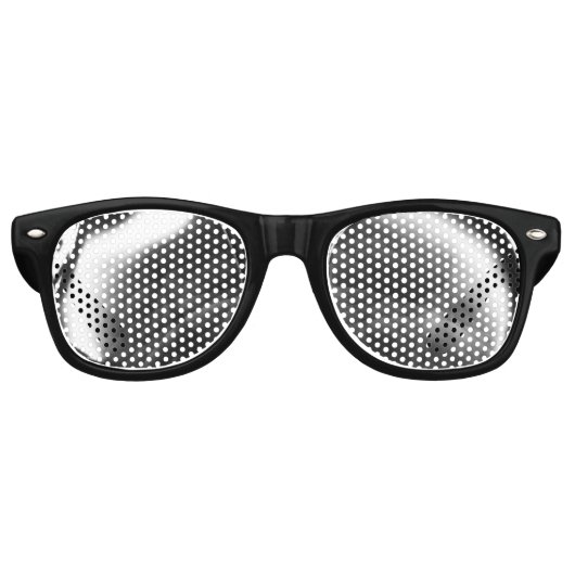 Silver bubbles with glass or metal tone retro zonnebril (Voorkant)