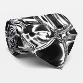 Silver bubbles with glass or metal tone stropdas (Opgerold)