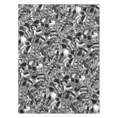 Silver bubbles with glass or metal tone tafelkleed (Voorkant)