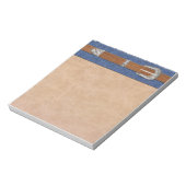 Silver Buckle op Denim Notitieblok (Linkerzijde)