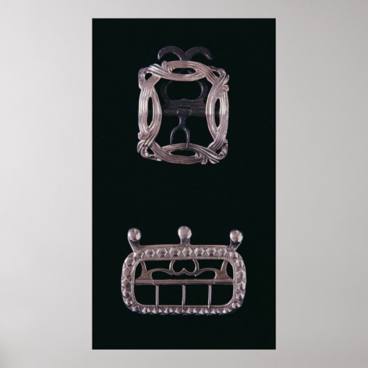 Silver buckles, Engels, eind 18e eeuw Poster (Voorkant)