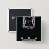 Silver buckles, Engels, eind 18e eeuw Vierkante Button 5,1 Cm (Voorkant /achterkant)