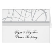 Silver Buffet Menu Tent/Table Card (Voorkant Horizontaal)