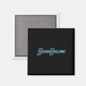 Silver Bullets Softll - Blauwe Logo Magneet (Voorkant / Achterkant)