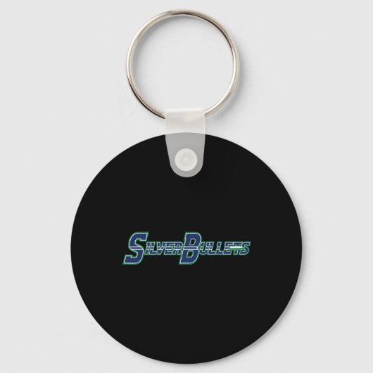 Silver Bullets Softll - Blauwe Logo Sleutelhanger (Voorkant)