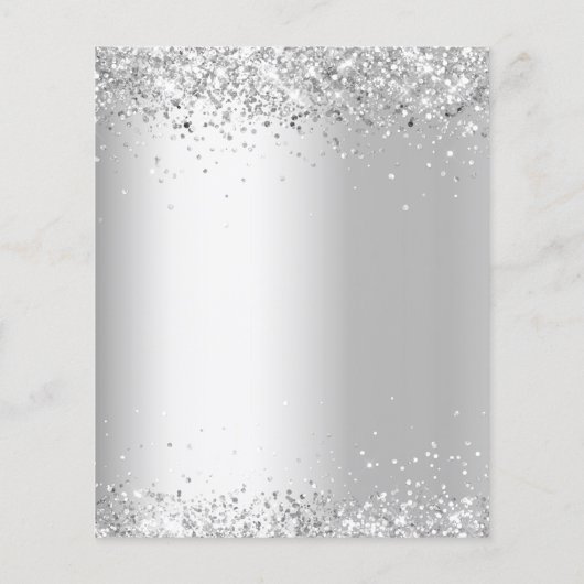 Silver burgundy floral bruiloft-uitnodiging (Achterkant)