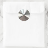 Silver Burst Ronde Sticker (Tas)