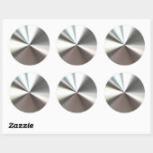 Silver Burst-Stickers Ronde Sticker (Vel)