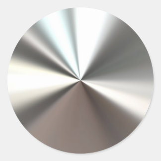Silver Burst-Stickers Ronde Sticker