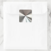 Silver Burst-Stickers Vierkante Sticker (Tas)