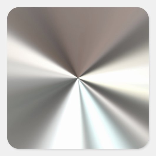 Silver Burst-Stickers Vierkante Sticker (Voorkant)
