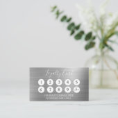 Silver Business Folie Loyalty Punch (Staand voorkant)