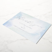 Silver Business Logo Hartelijk dank, pakket invoeg Folie Uitnodiging (Gedraaid)