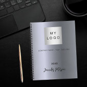 Silver Business logo name Notitieboek