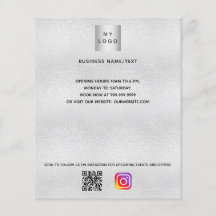 Silver Business logo qr code instagram aangepaste 