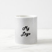 Silver business logo rechthoekig koffiemok (Center)