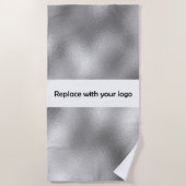 Silver Business logo Strandlaken (Voorkant)