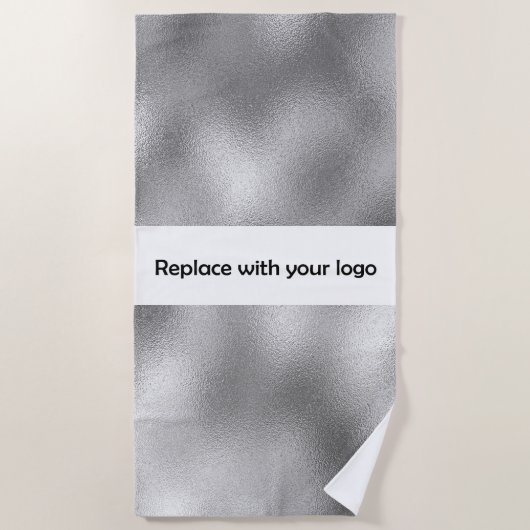 Silver Business logo Strandlaken (Voorkant)