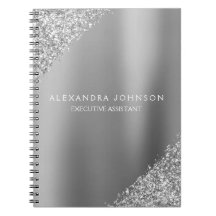 Silver Business Professional Sparkle Glitter