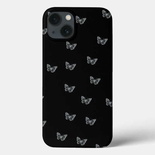 Silver Butterflies Case-Mate iPhone Case (Achterkant)