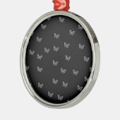 Silver Butterflies Metalen Ornament (Links)