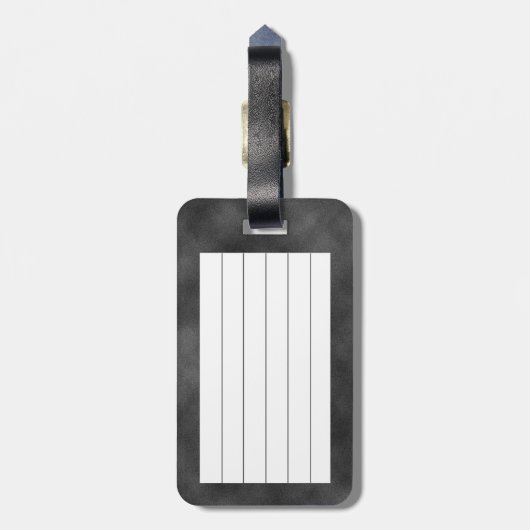 Silver Butterfly & Velvet Gepersonaliseerd Bagagel Bagagelabel (Achterkant verticaal)