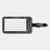 Silver Butterfly & Velvet Gepersonaliseerd Bagagel Bagagelabel (Achterkant horizontaal)