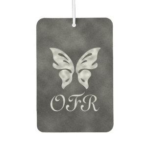 Silver Butterfly & Velvet gepersonaliseerd Luchtverfrisser