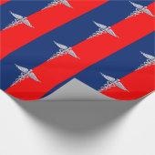 Silver Caduceus Medical Symbol League Cadeaupapier (Hoek)