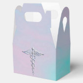Silver Caduceus Medical Symbool Moeder Pearl Bedankdoosjes (Geopend)
