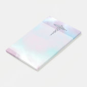 Silver Caduceus Medical Symbool Moeder Pearl Post-it® Notes (Schuin)