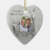 Silver Calla 60th Jubileum Photo Keepomwille Keramisch Ornament (Rechts)