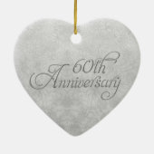 Silver Calla 60th Jubileum Photo Keepomwille Keramisch Ornament (Achterkant)