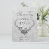Silver Calla RSVP 25ste bruiloft Jubileum (Staand voorkant)