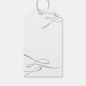 Silver Calligraphy Hartelijk dank voor de voordele Cadeaulabel (Achterkant)