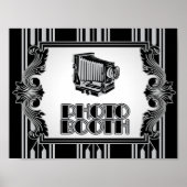 Silver Camera 1920's Foto Booth Poster (Voorkant)