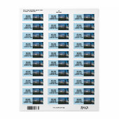 SILVER  CAMPER LAKE RETURN ADRES ETIKETTERING ETIKET (Full Sheet)