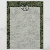 Silver Cancer Zodiac Sign on Green Digital Camo (Voorkant)