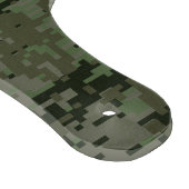 Silver Cancer Zodiac Sign on Green Digital Camo Snijplank (Hoek)