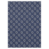 Silver Cancer Zodiac Symbol Navy Carbon Fiber Tafelkleed (Voorkant)